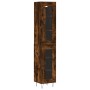 Aparador de madera contrachapada roble ahumado 34,5x34x180 cm de , Aparadores - Ref: Foro24-3199462, Precio: 100,41 €, Descue...