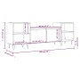 Mueble para TV madera contrachapada roble ahumado 160x35x55 cm de , Muebles TV - Ref: Foro24-831345, Precio: 82,01 €, Descuen...