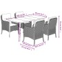 Set comedor de jardín 5 pzas con cojines ratán sintético beige von , Gartensets - Ref: Foro24-3211965, Preis: 591,38 €, Rabat...