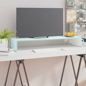 Mueble TV/Elevador de monitor cristal verde 90x30x13 cm de , Muebles TV - Ref: Foro24-244146, Precio: 88,44 €, Descuento: %