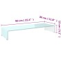 Mueble TV/Elevador de monitor cristal verde 90x30x13 cm von , TV-Möbel - Ref: Foro24-244146, Preis: 88,44 €, Rabatt: %