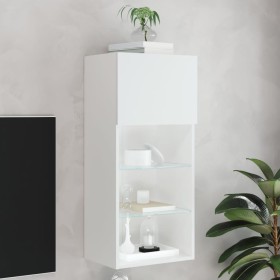 Mueble para TV con luces LED blanco 40,5x30x90 cm by , TV Furniture - Ref: Foro24-837043, Price: 72,39 €, Discount: %