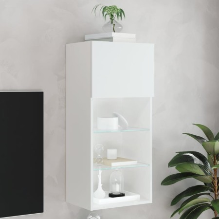 Mueble para TV con luces LED blanco 40,5x30x90 cm von , TV-Möbel - Ref: Foro24-837043, Preis: 72,39 €, Rabatt: %
