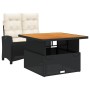 Set comedor de jardín 2 pzas con cojines ratán sintético negro von , Gartensets - Ref: Foro24-3277379, Preis: 322,03 €, Rabat...