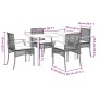 Set de muebles jardín 5 pzas con cojines ratán sintético negro von , Gartensets - Ref: Foro24-3213605, Preis: 330,16 €, Rabat...