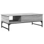 Mesa de centro madera ingeniería metal gris Sonoma 100x50x35 cm by , Coffee table - Ref: Foro24-845394, Price: 89,18 €, Disco...