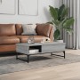 Mesa de centro madera ingeniería metal gris Sonoma 100x50x35 cm by , Coffee table - Ref: Foro24-845394, Price: 89,18 €, Disco...