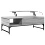 Mesa de centro madera ingeniería metal gris Sonoma 100x50x35 cm by , Coffee table - Ref: Foro24-845394, Price: 89,18 €, Disco...