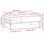 Mesa de centro madera ingeniería metal gris Sonoma 100x50x35 cm by , Coffee table - Ref: Foro24-845394, Price: 89,18 €, Disco...