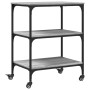 Carrito de cocina madera de ingeniería gris Sonoma 60x41x76 cm by , Kitchen and dining carts - Ref: Foro24-842304, Price: 64,...