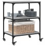 Carrito de cocina madera de ingeniería gris Sonoma 60x41x76 cm by , Kitchen and dining carts - Ref: Foro24-842304, Price: 64,...