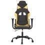 Silla gaming de masaje cuero sintético negro y dorado by , Gaming chairs - Ref: Foro24-345401, Price: 114,05 €, Discount: %
