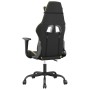 Silla gaming de masaje cuero sintético negro y dorado by , Gaming chairs - Ref: Foro24-345401, Price: 114,05 €, Discount: %