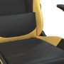 Silla gaming de masaje cuero sintético negro y dorado by , Gaming chairs - Ref: Foro24-345401, Price: 114,05 €, Discount: %
