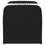 Banco de almacenaje con cojín ratán sintético negro 80x51x52 cm von , Gartenbänke - Ref: Foro24-365730, Preis: 129,24 €, Raba...