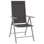 Set de comedor para jardín 7 piezas aluminio plata y negro by , Garden sets - Ref: Foro24-3070636, Price: 471,39 €, Discount: %