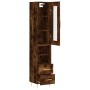 Aparador de madera contrachapada roble ahumado 34,5x34x180 cm von , Sideboards - Ref: Foro24-3199294, Preis: 107,41 €, Rabatt: %