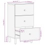 Aparador madera maciza de mango negro 40x33x75 cm by , Sideboards - Ref: Foro24-356842, Price: 86,27 €, Discount: %