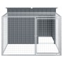 Caseta perros con corral acero galvanizado gris 153x194x110 cm von , Hundehütten - Ref: Foro24-3214222, Preis: 226,32 €, Raba...