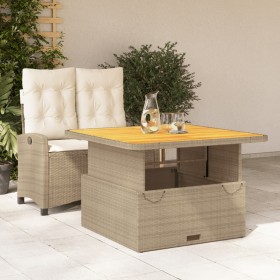Set comedor de jardín 2 pzas con cojines ratán sintético beige von , Gartensets - Ref: Foro24-3277415, Preis: 352,51 €, Rabat...
