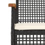 Set de comedor de jardín 7 pzas y cojines ratán sintético negro by , Garden sets - Ref: Foro24-3213607, Price: 439,47 €, Disc...