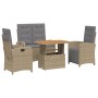 Set de comedor jardín con cojines 4 pzas ratán sintético beige von , Gartensets - Ref: Foro24-3277372, Preis: 526,56 €, Rabat...