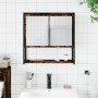 Armario con espejo baño madera roble ahumado 60x16x60 cm von , Badezimmerwaschtische - Ref: Foro24-842423, Preis: 68,12 €, Ra...