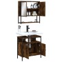 Set de muebles baño 2 pzas madera contrachapada roble ahumado von , Badezimmermöbel - Ref: Foro24-3214657, Preis: 104,37 €, R...