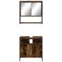 Set de muebles baño 2 pzas madera contrachapada roble ahumado von , Badezimmermöbel - Ref: Foro24-3214657, Preis: 104,37 €, R...
