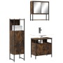 Set de muebles baño 3 pzas madera contrachapada roble ahumado von , Badezimmermöbel - Ref: Foro24-3214697, Preis: 161,38 €, R...