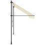 Toldo retráctil de tela y acero crema 350x150 cm by , Awnings - Ref: Foro24-368748, Price: 84,94 €, Discount: %