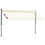 Toldo retráctil de tela y acero crema 350x150 cm by , Awnings - Ref: Foro24-368748, Price: 84,94 €, Discount: %