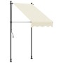 Toldo retráctil de tela y acero crema 100x150 cm by , Awnings - Ref: Foro24-368743, Price: 87,93 €, Discount: %