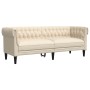 Sofá Chesterfield de 3 plazas lino von , Sofas - Ref: Foro24-372563, Preis: 340,48 €, Rabatt: %
