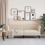 Sofá Chesterfield de 3 plazas lino de , Sofás - Ref: Foro24-372563, Precio: 348,53 €