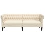 Sofá Chesterfield de 3 plazas lino von , Sofas - Ref: Foro24-372563, Preis: 340,48 €, Rabatt: %