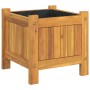 Jardinera con forro madera maciza de acacia 31x31x30 cm von , Töpfe und Pflanzgefäße - Ref: Foro24-366428, Preis: 39,40 €, Ra...