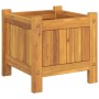 Jardinera con forro madera maciza de acacia 31x31x30 cm von , Töpfe und Pflanzgefäße - Ref: Foro24-366428, Preis: 39,40 €, Ra...