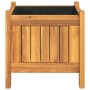 Jardinera con forro madera maciza de acacia 31x31x30 cm von , Töpfe und Pflanzgefäße - Ref: Foro24-366428, Preis: 39,40 €, Ra...