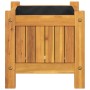 Jardinera con forro madera maciza de acacia 31x31x30 cm von , Töpfe und Pflanzgefäße - Ref: Foro24-366428, Preis: 39,40 €, Ra...