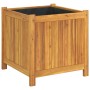 Jardinera con forro madera maciza de acacia 50x50x50 cm von , Töpfe und Pflanzgefäße - Ref: Foro24-366440, Preis: 98,94 €, Ra...