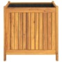 Jardinera con forro madera maciza de acacia 50x50x50 cm von , Töpfe und Pflanzgefäße - Ref: Foro24-366440, Preis: 98,94 €, Ra...