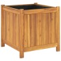 Jardinera con forro madera maciza de acacia 50x50x50 cm von , Töpfe und Pflanzgefäße - Ref: Foro24-366440, Preis: 98,94 €, Ra...