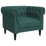 Sillón Chesterfield de tela verde oscuro by , Sofas - Ref: Foro24-372542, Price: 203,01 €, Discount: %