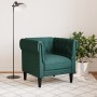 Sillón Chesterfield de tela verde oscuro by , Sofas - Ref: Foro24-372542, Price: 203,01 €, Discount: %