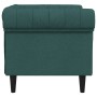 Sillón Chesterfield de tela verde oscuro by , Sofas - Ref: Foro24-372542, Price: 203,01 €, Discount: %