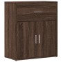 Aparador de madera de ingeniería marrón roble 60x31x70 cm by , Sideboards - Ref: Foro24-840470, Price: 73,96 €, Discount: %