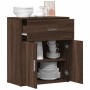 Aparador de madera de ingeniería marrón roble 60x31x70 cm de , Aparadores - Ref: Foro24-840470, Precio: 76,63 €