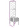 Jardinera con enrejado PP marrón 40x40x142 cm von , Töpfe und Pflanzgefäße - Ref: Foro24-367920, Preis: 55,43 €, Rabatt: %