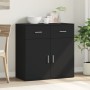 Aparador de madera de ingeniería negro 79x38x80 cm von , Sideboards - Ref: Foro24-840521, Preis: 105,84 €, Rabatt: %